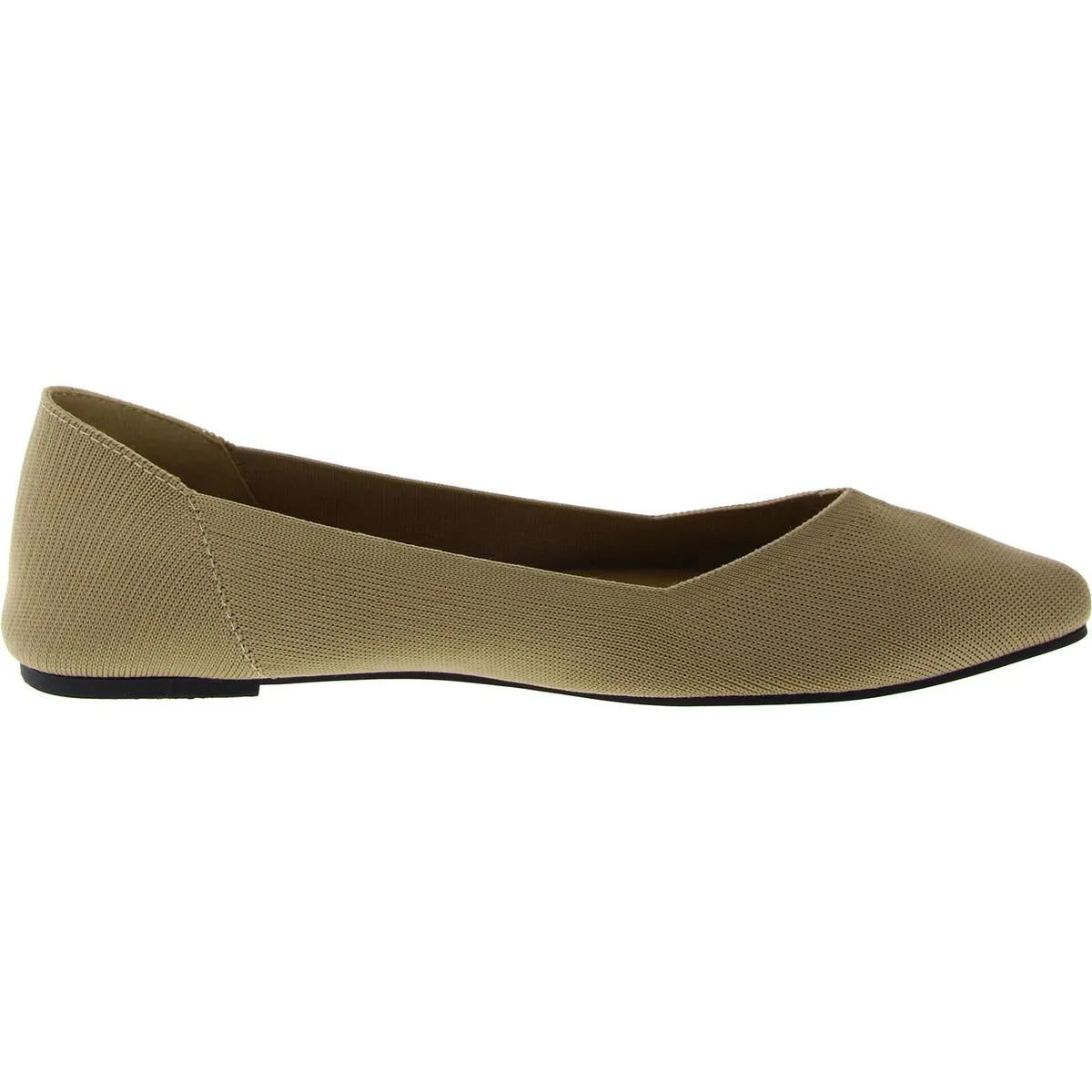 Kerri Womens Knit Slip On Ballet Flats