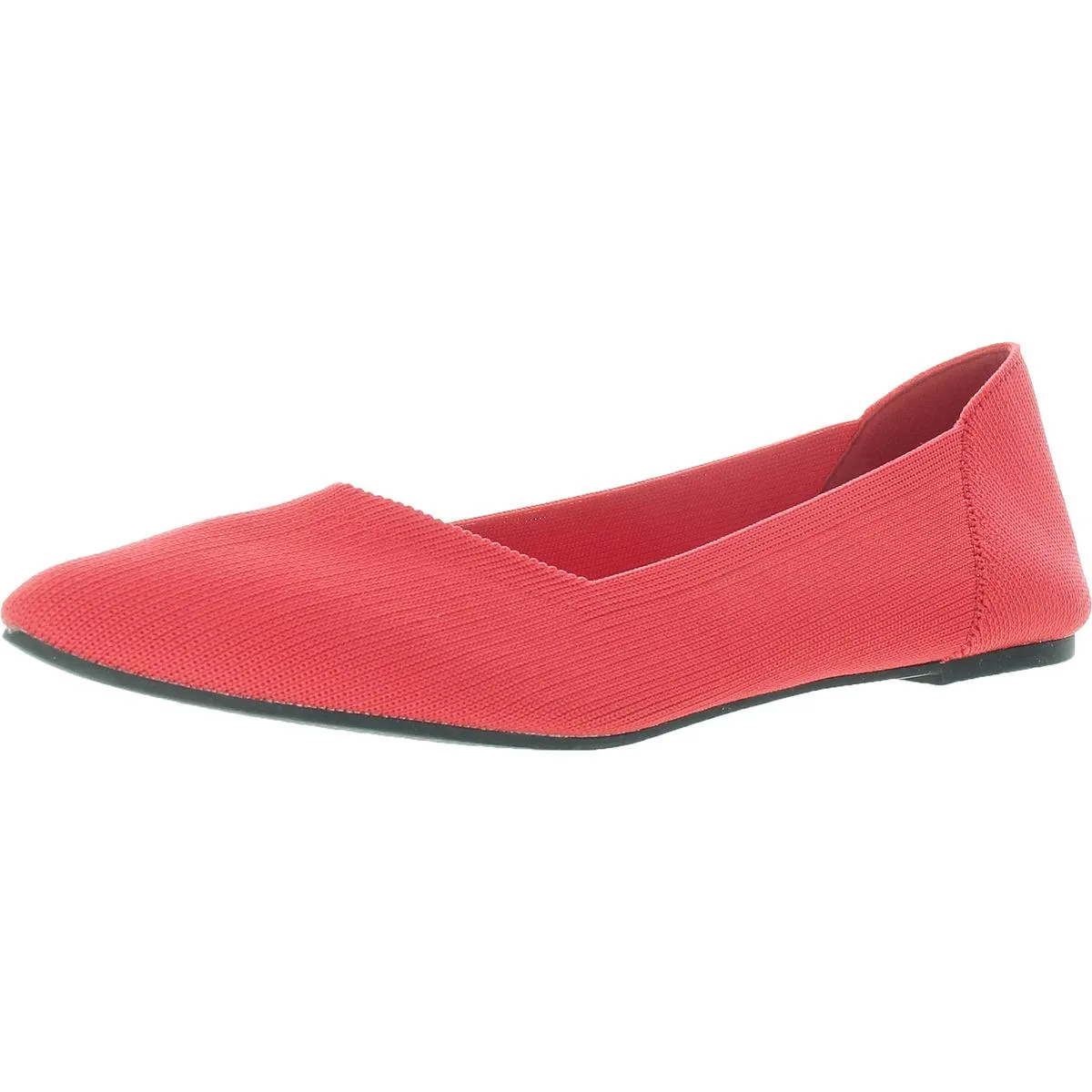 Kerri Womens Knit Slip On Ballet Flats