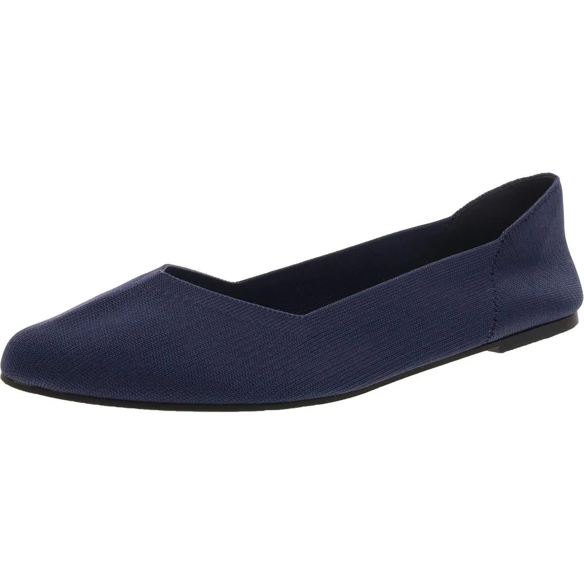 Kerri Womens Knit Slip On Ballet Flats