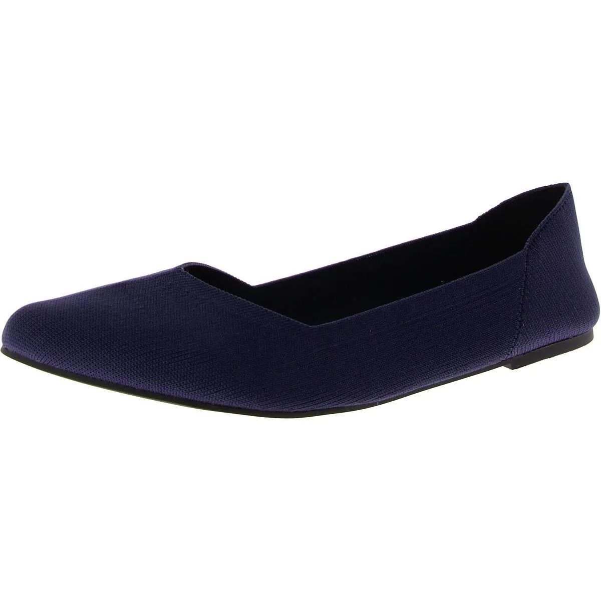 Kerri Womens Knit Slip On Ballet Flats