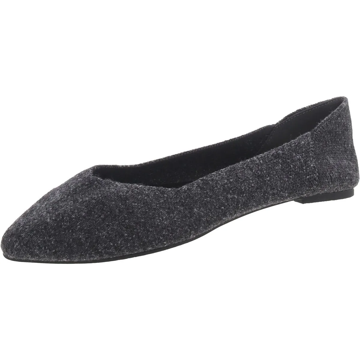 Kerri Womens Knit Slip On Ballet Flats