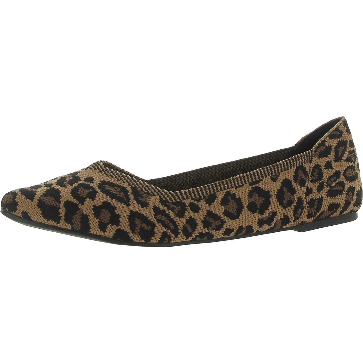 Kerri Womens Knit Slip On Ballet Flats