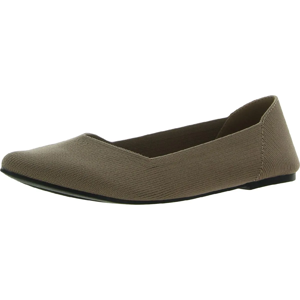 Kerri Womens Knit Slip On Ballet Flats