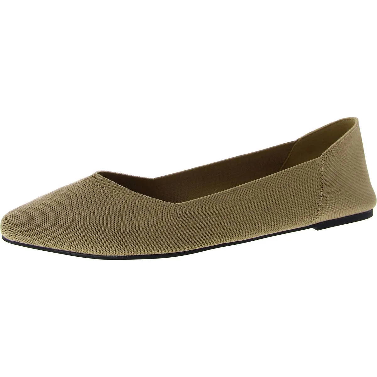 Kerri Womens Knit Slip On Ballet Flats