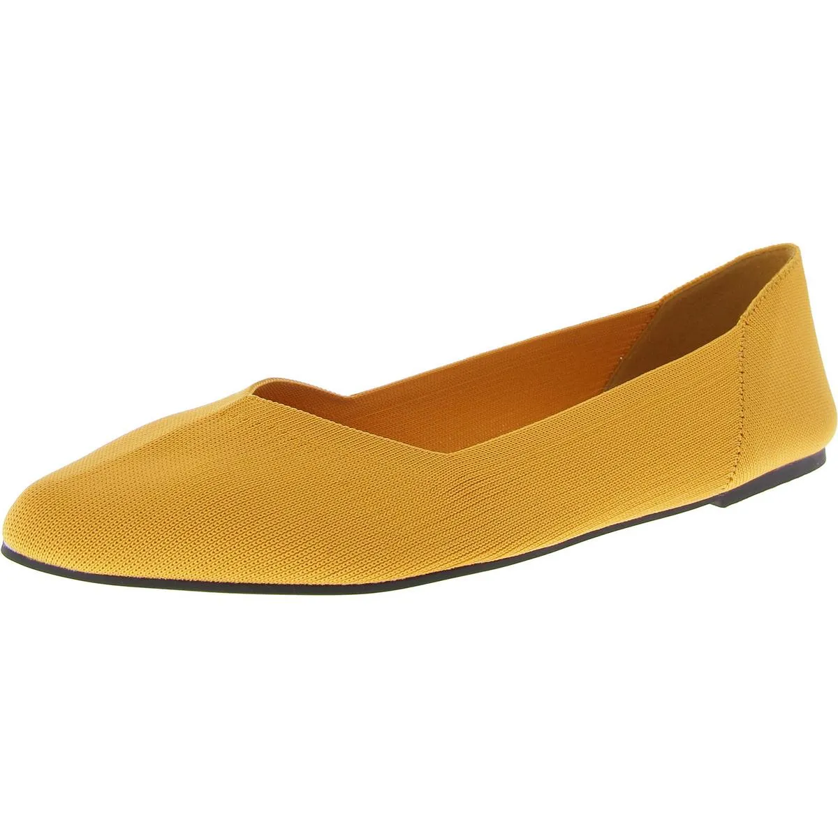 Kerri Womens Knit Slip On Ballet Flats