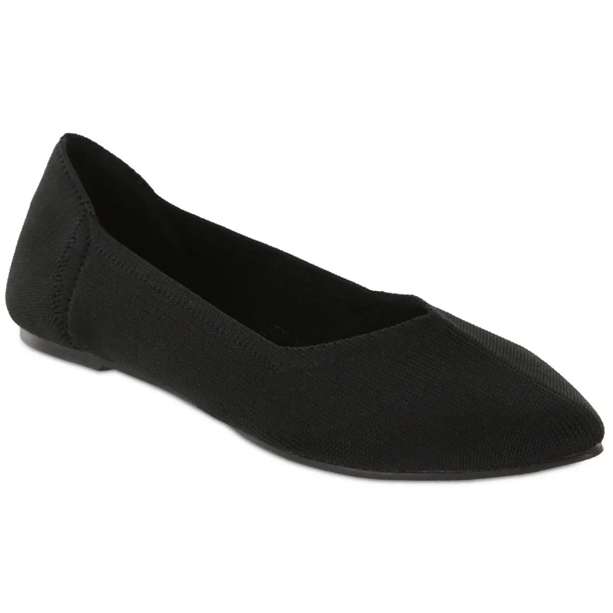Kerri Womens Knit Slip On Ballet Flats