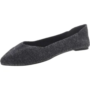 Kerri Womens Knit Slip On Ballet Flats