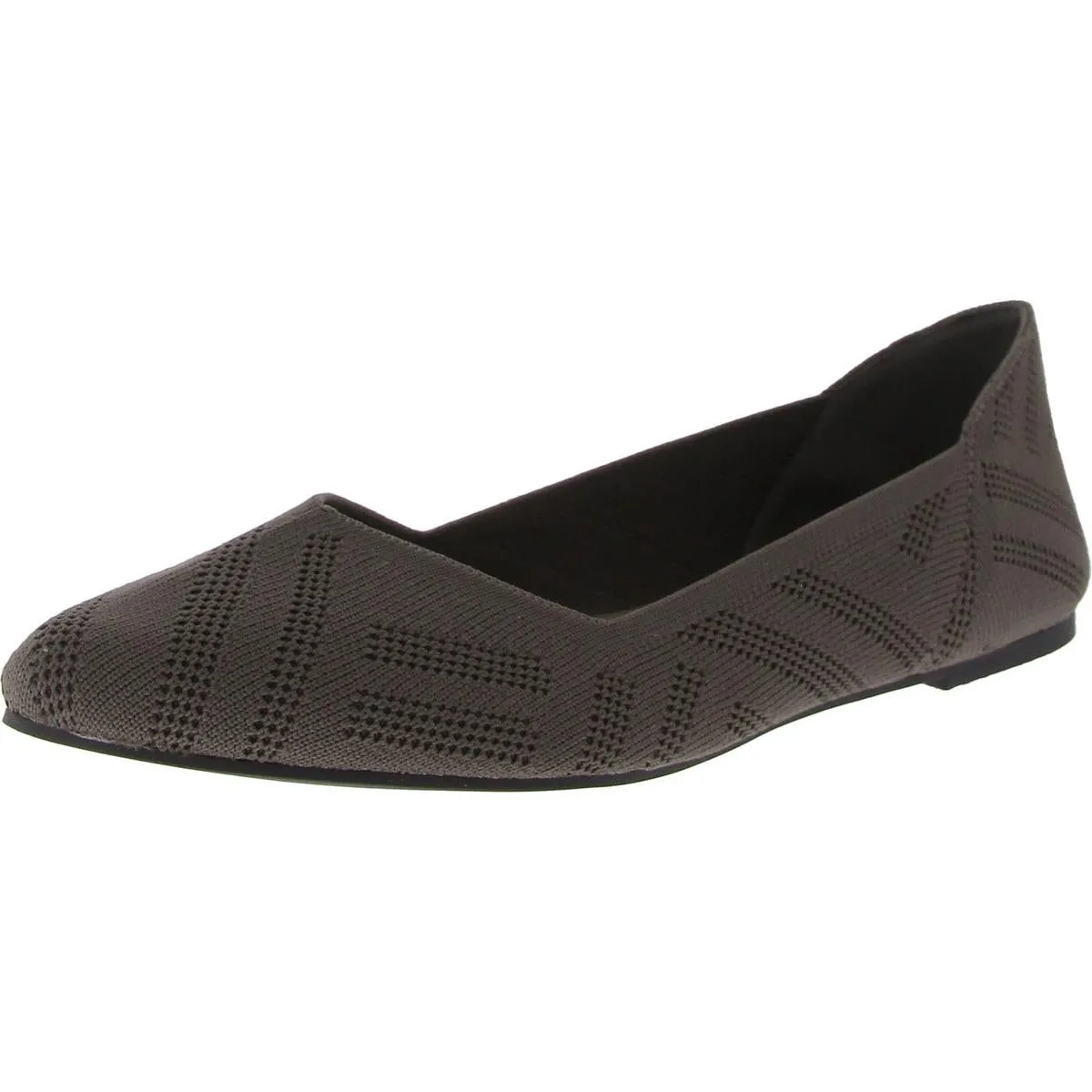 Kerri Womens Knit Slip On Ballet Flats