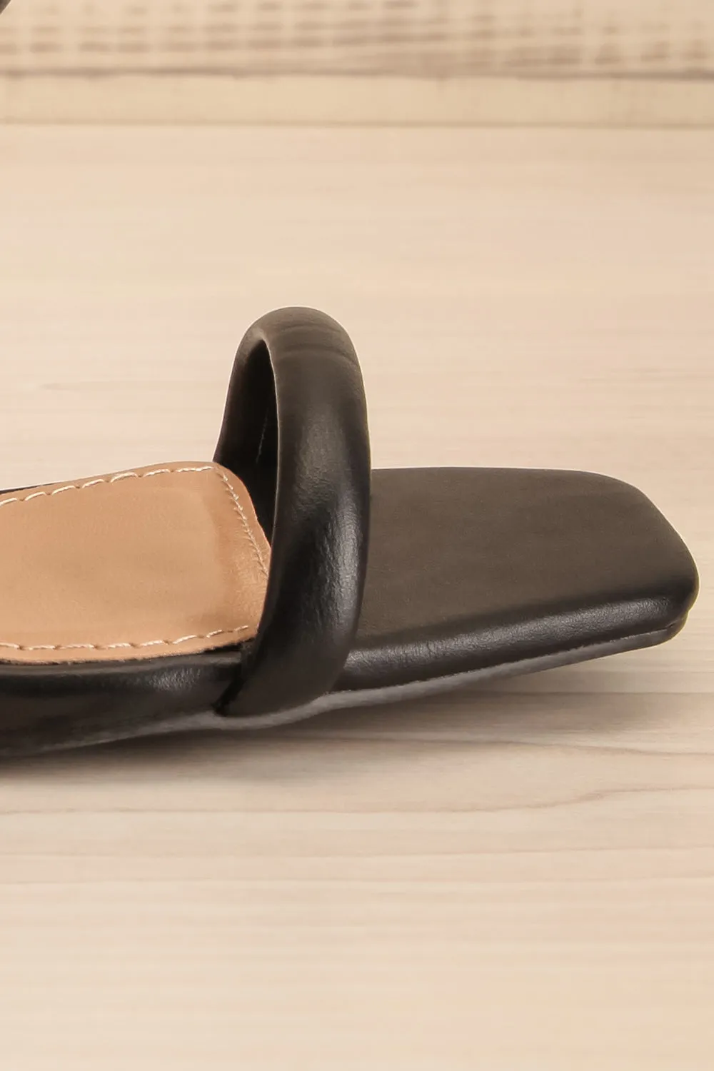 Kinsley Black | Strappy Heeled Sandals