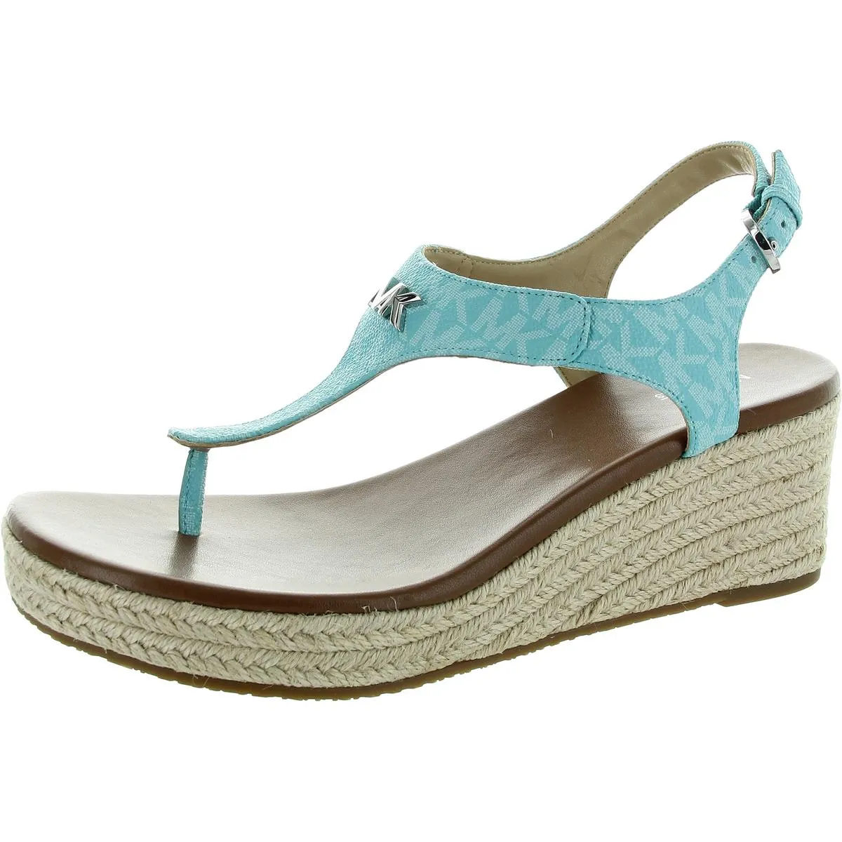 Laney Thong Womens Faux Leather Slingback Espadrilles