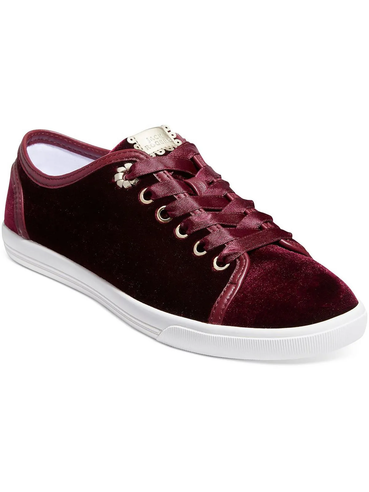 Lia Womens Satin Lace-Up Casual And Fashion Sneakers