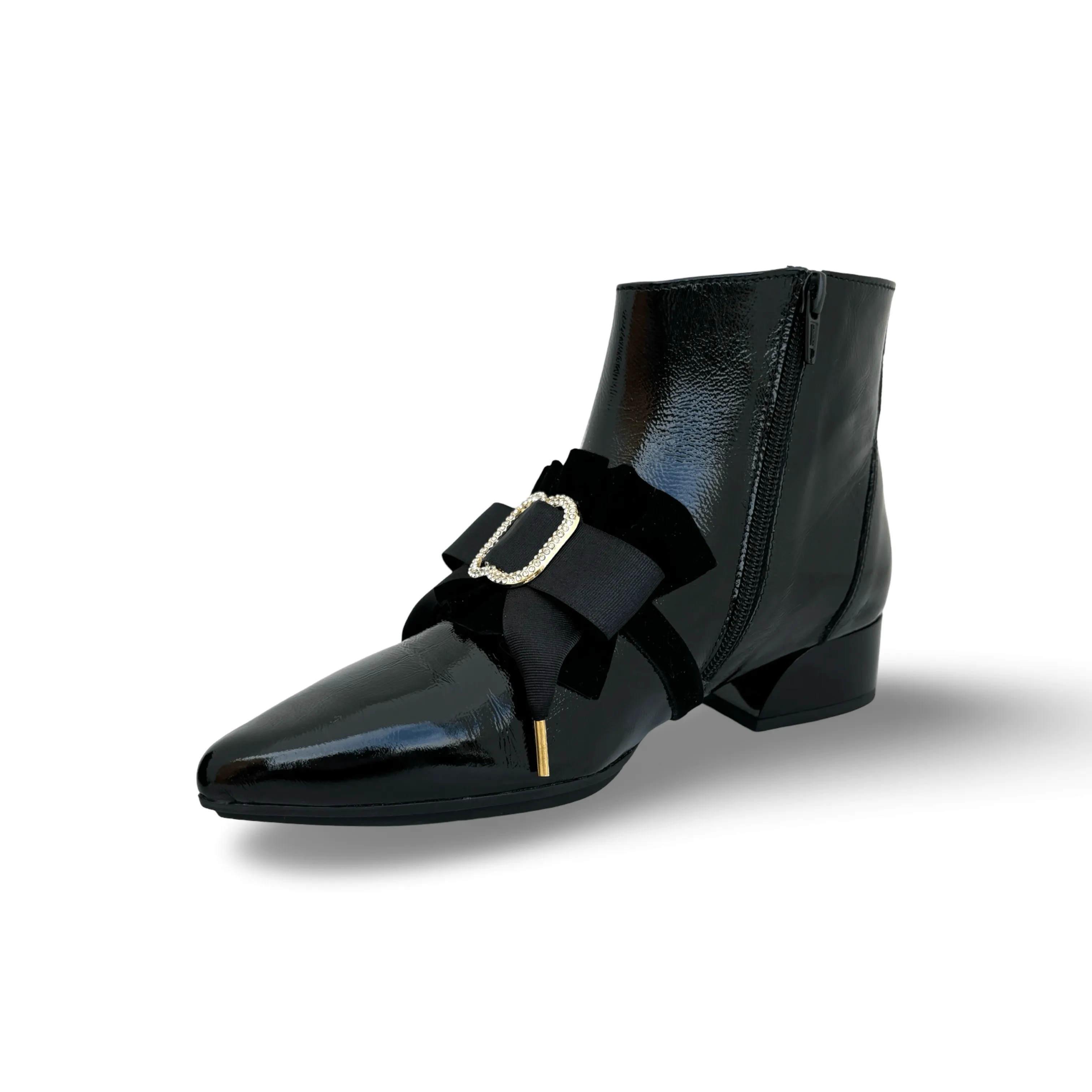 LIDIA Black Bootie With Bow