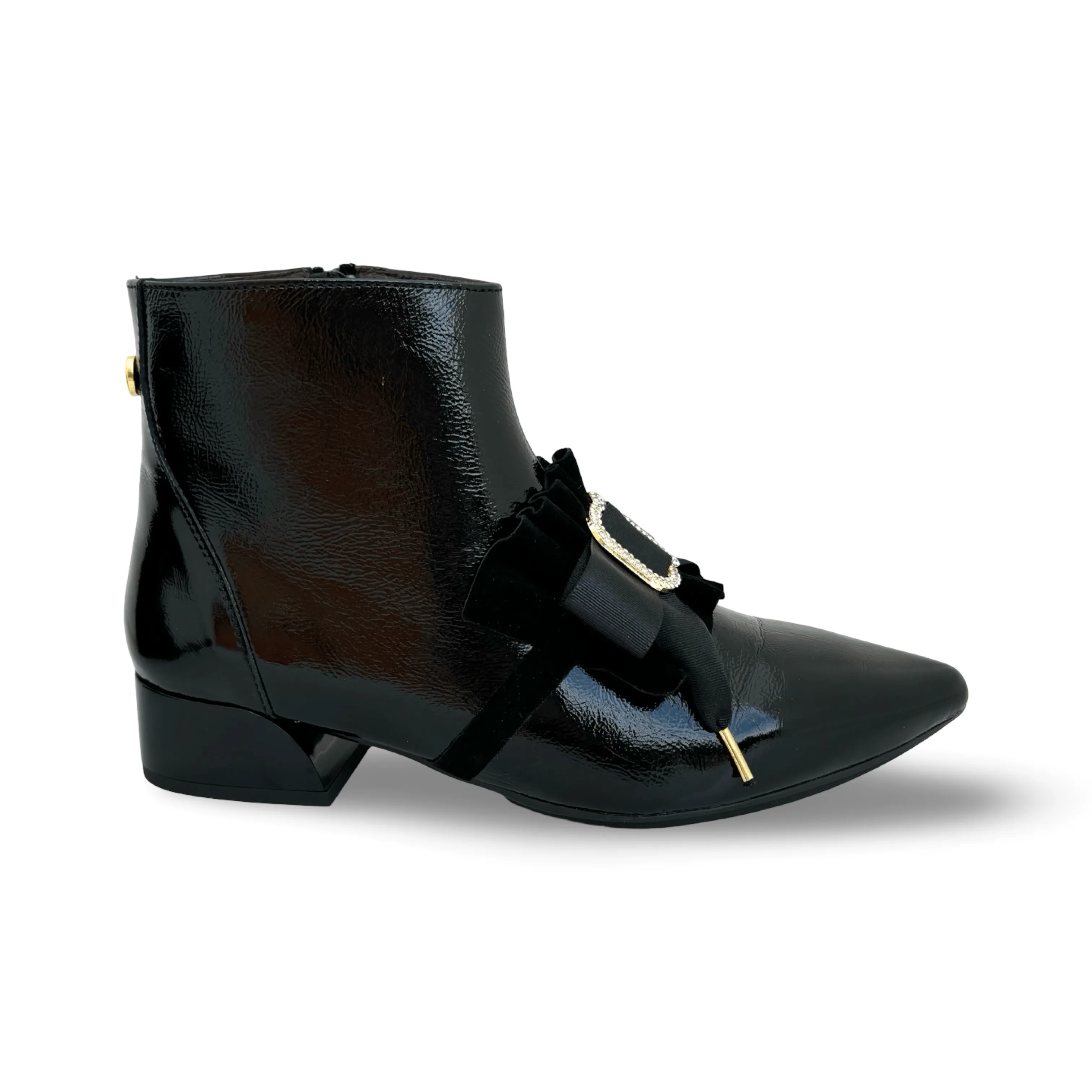 LIDIA Black Bootie With Bow