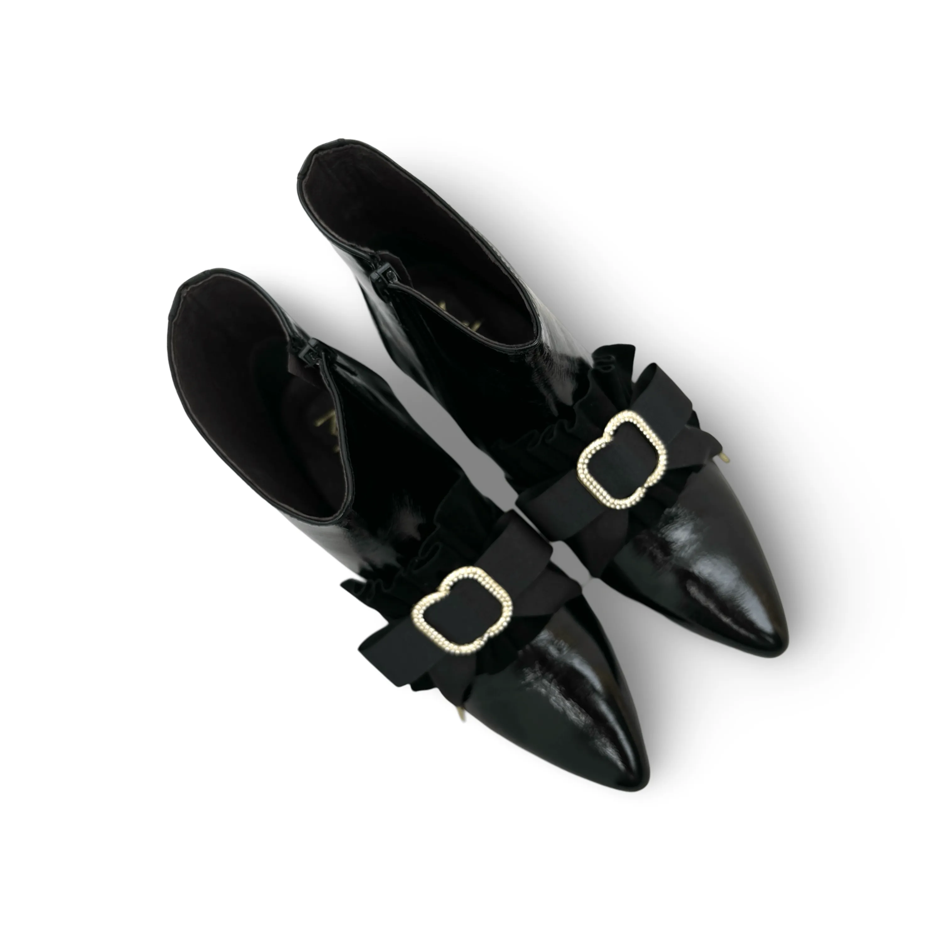 LIDIA Black Bootie With Bow