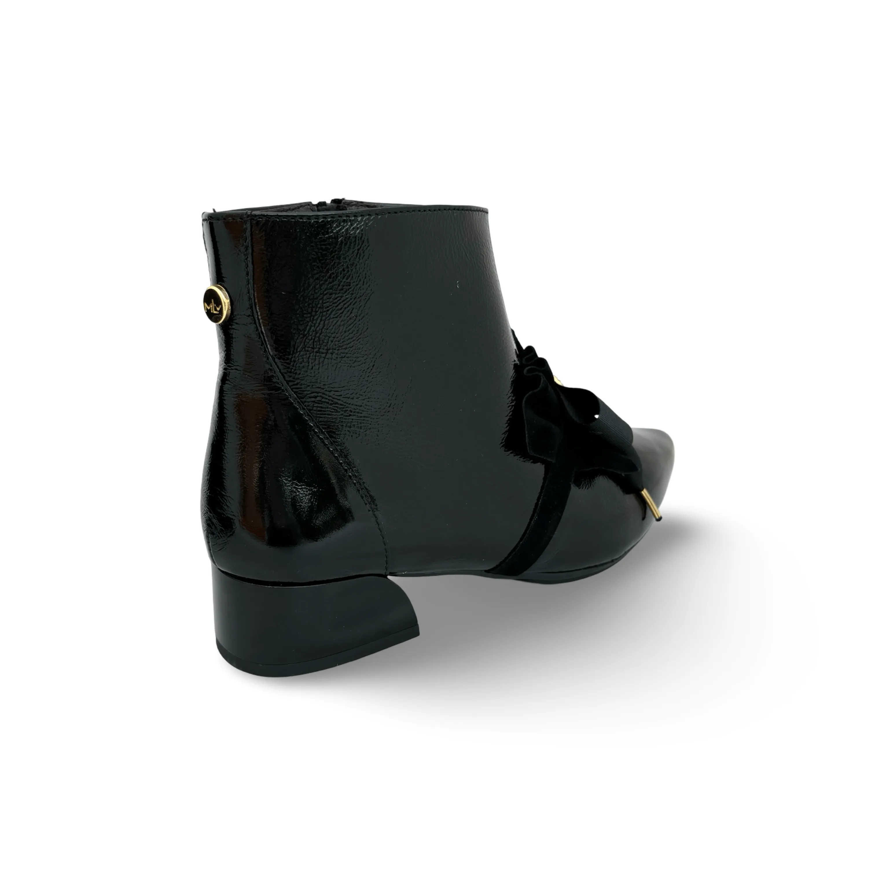 LIDIA Black Bootie With Bow