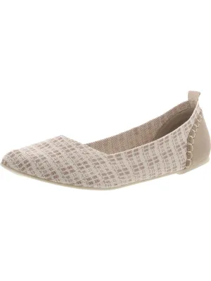 Lissy Womens Knit Pattern Ballet Flats