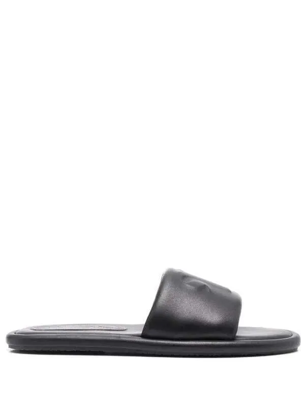 Logo-Embossed Leather Sandals