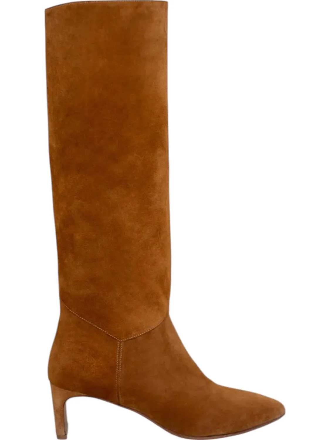 Lou Walking Boot In Dark Camel Suede