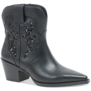 Lucie Womens Sequined Man Made Cowboy, Western Boots