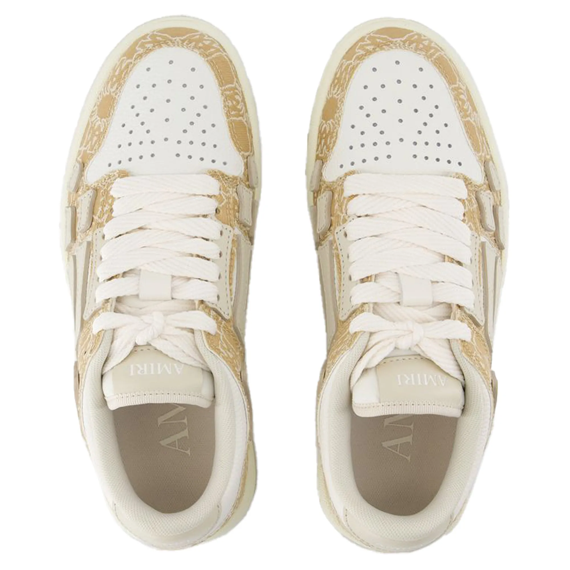 Ma Quad Skel Top Low Sneakers - Amiri - Leather - Brown