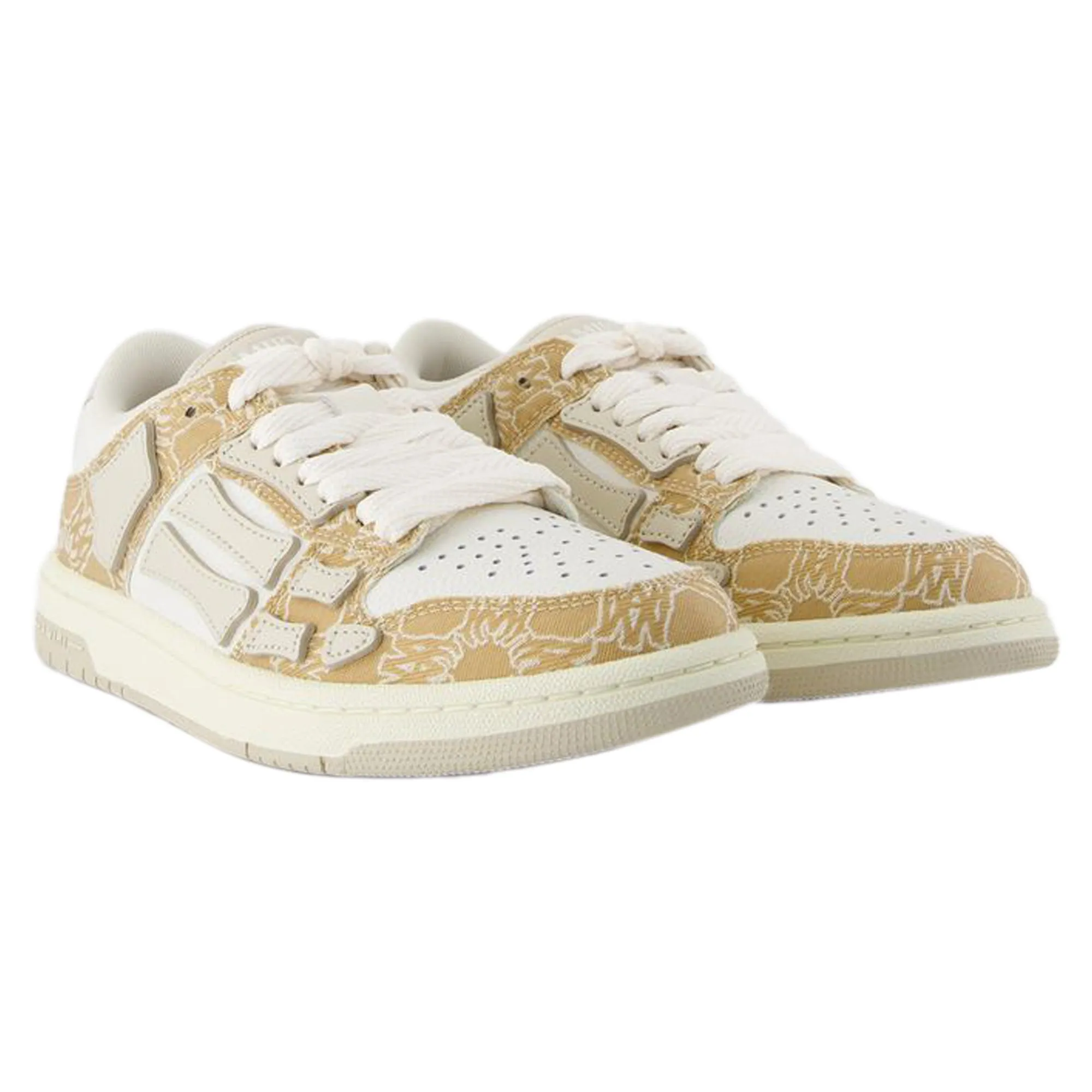 Ma Quad Skel Top Low Sneakers - Amiri - Leather - Brown