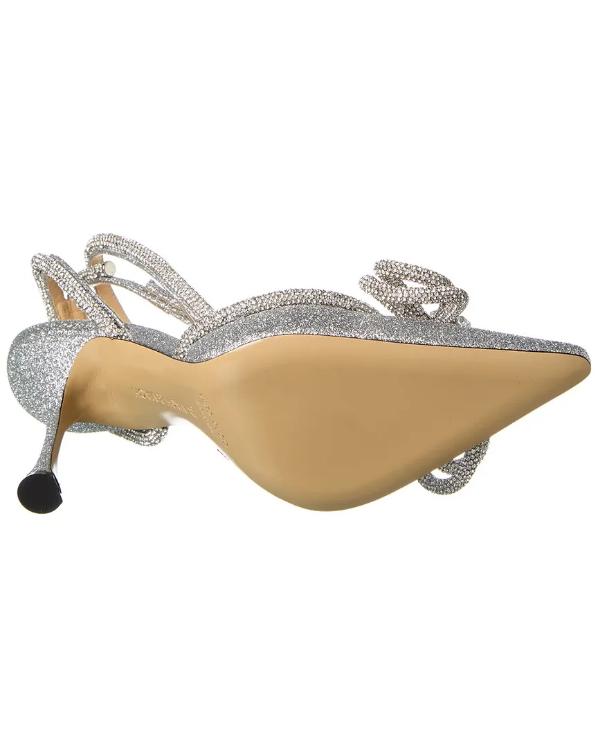 Mach & Mach Double Bow Glitter Pump