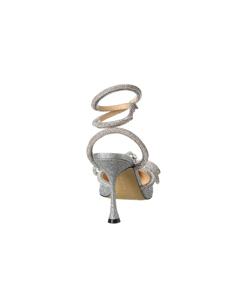 Mach & Mach Double Bow Glitter Pump