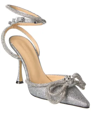 Mach & Mach Double Bow Glitter Pump