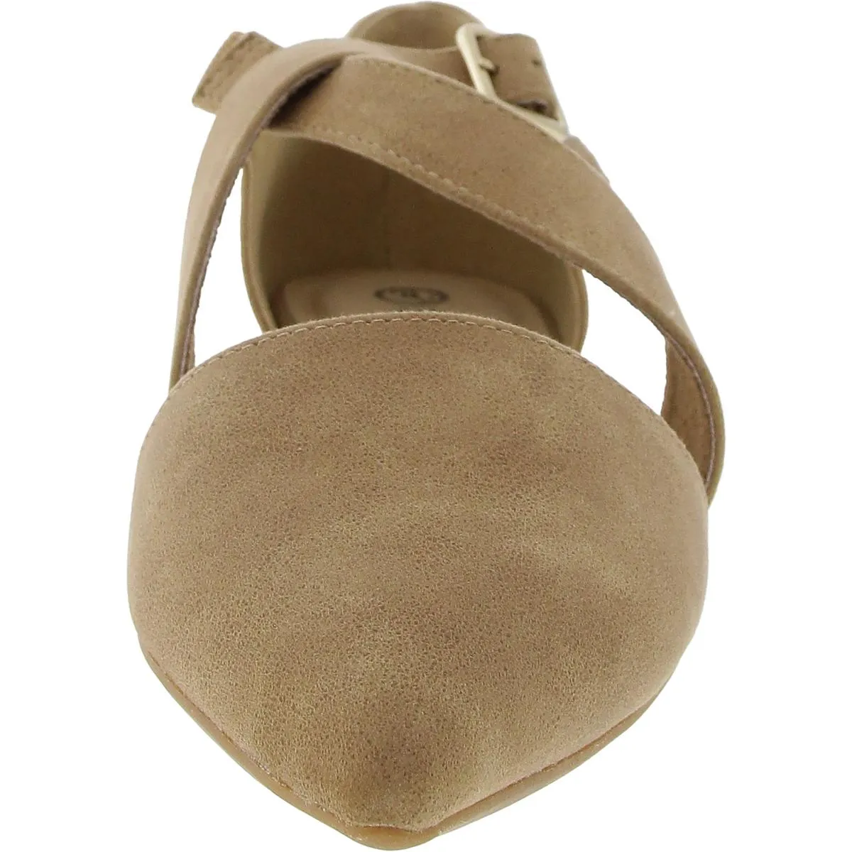 Maddie Womens Criss-Cross Faux Suede Mary Janes