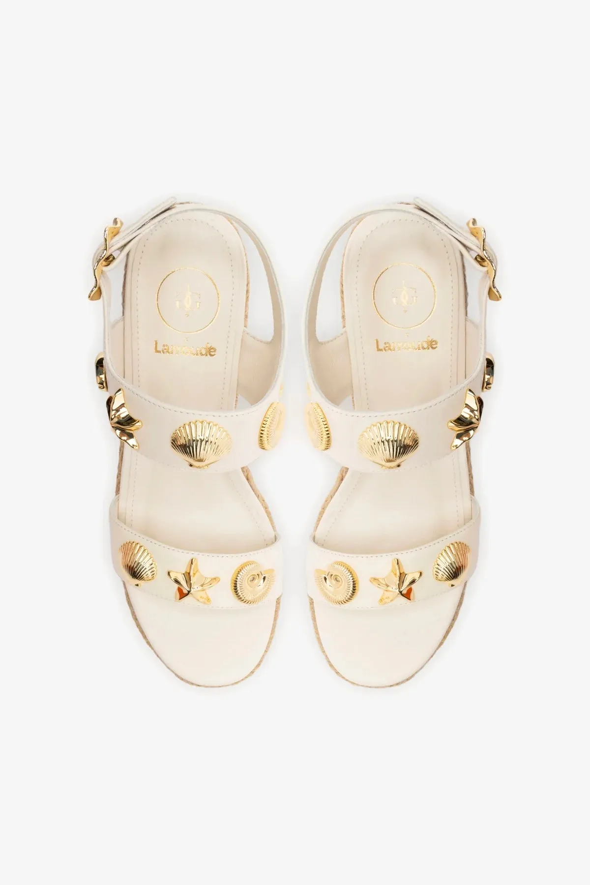 Madison Espadrille In Ivory Leather