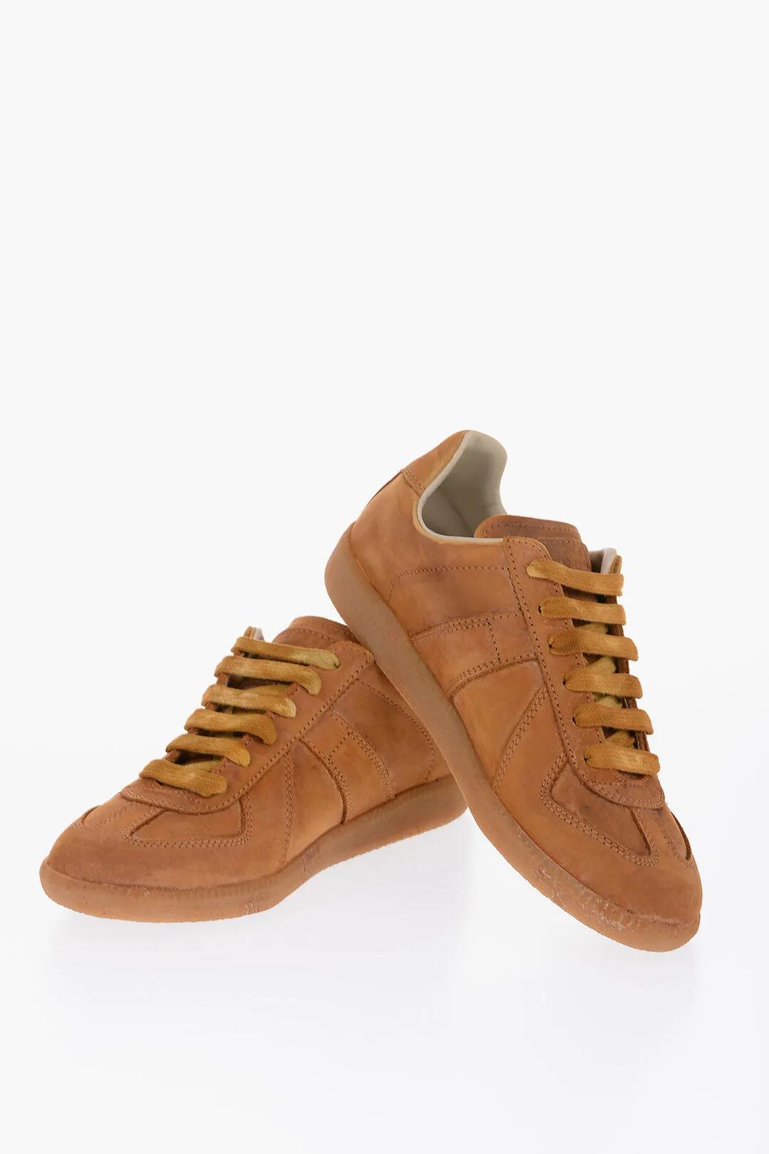 Maison Margiela Mm22 Lace-Up Sneakers With Visible Stitching