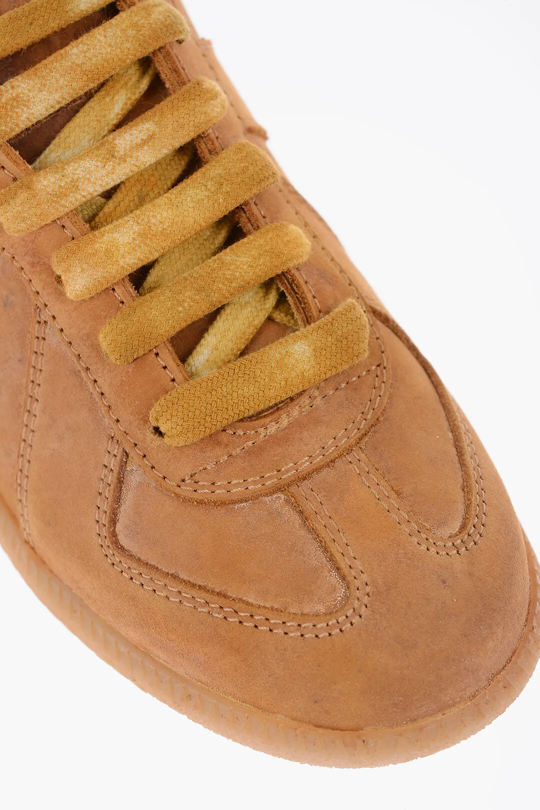 Maison Margiela Mm22 Lace-Up Sneakers With Visible Stitching