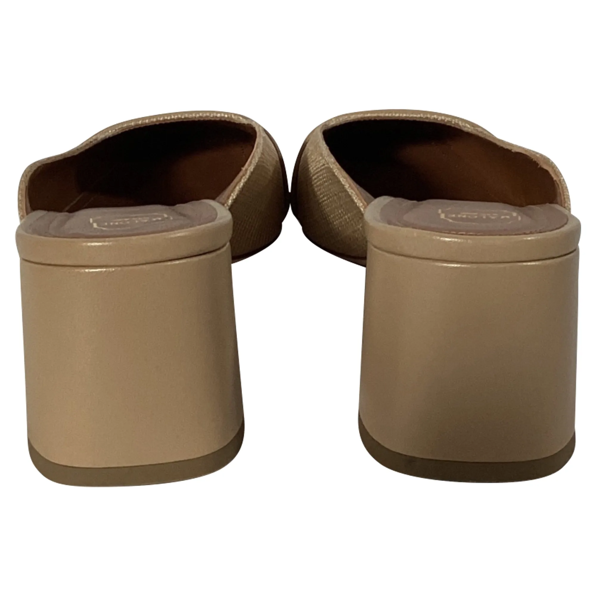 Malone Souliers Carmen 45mm Square-Toe Mules in Beige Raffia