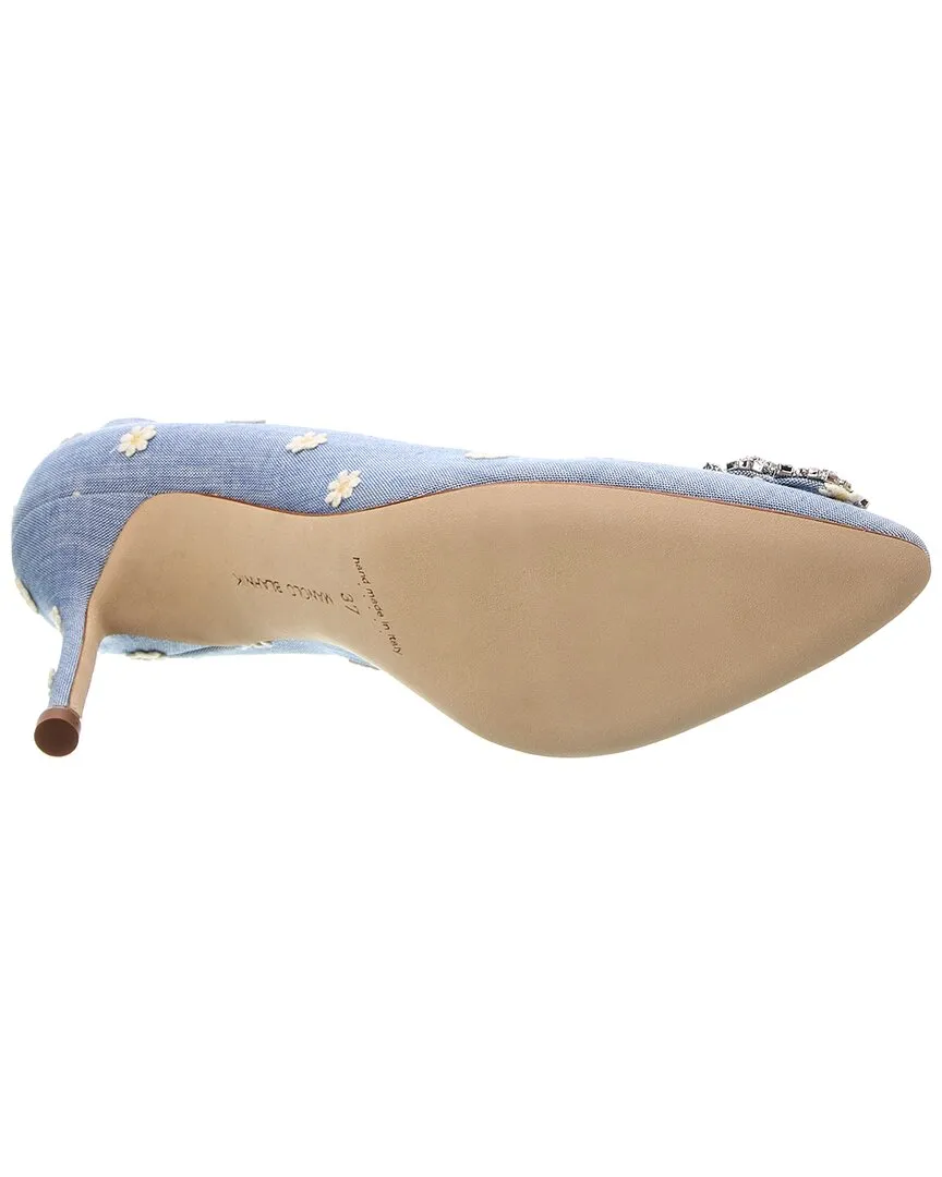 Manolo Blahnik Hangisi 90 Chambray Pump