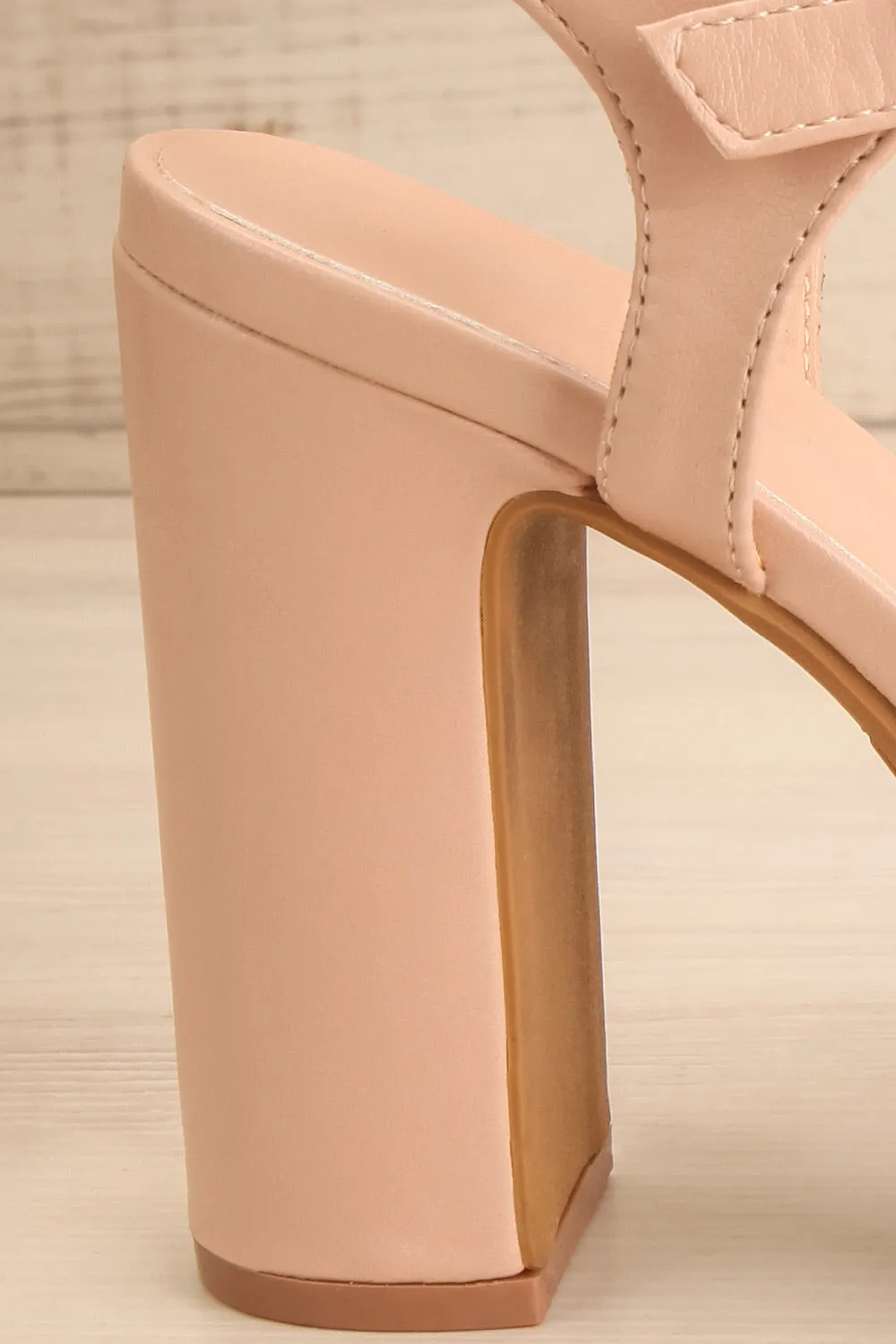Mariguana Beige | Platform Heeled Sandals