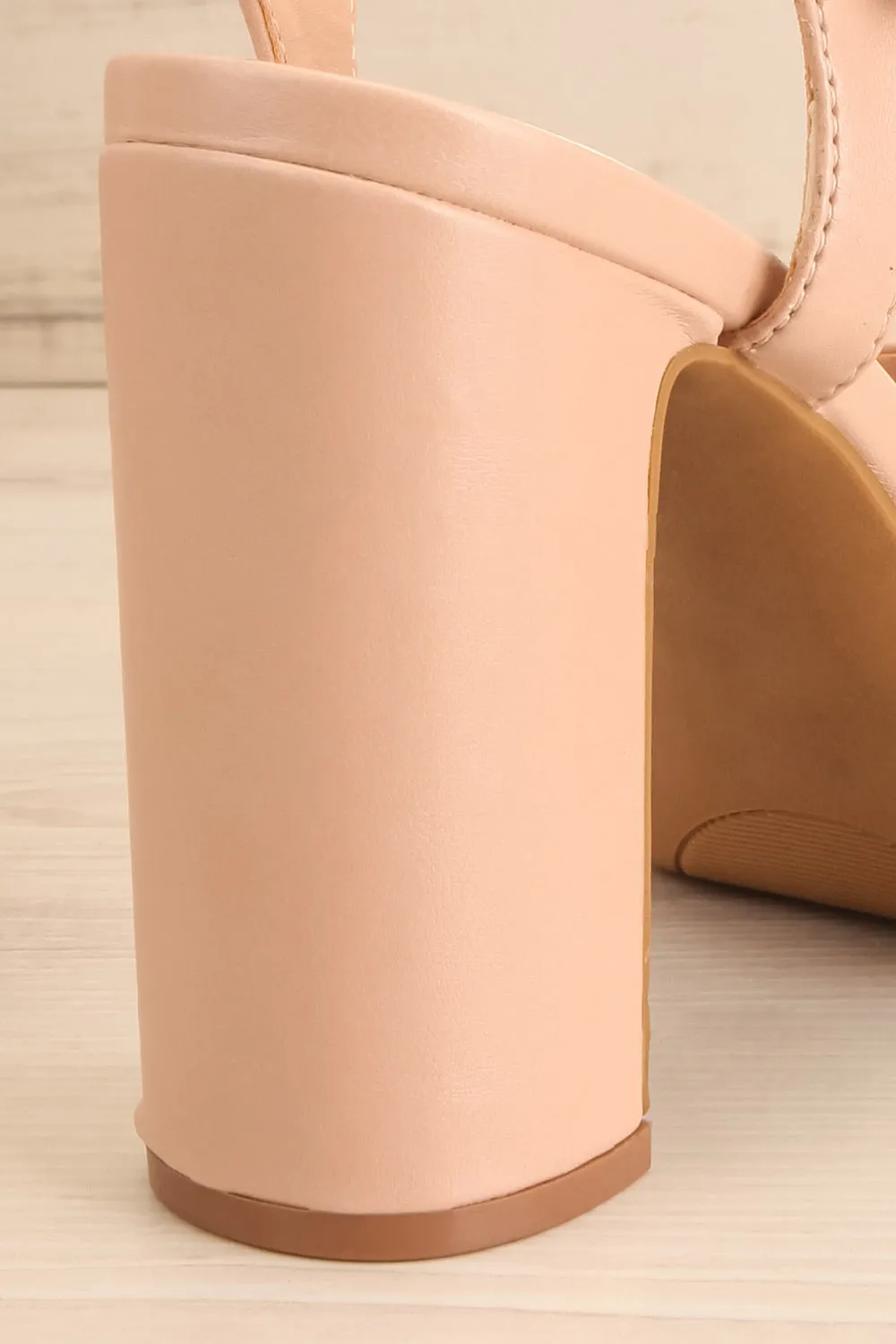 Mariguana Beige | Platform Heeled Sandals