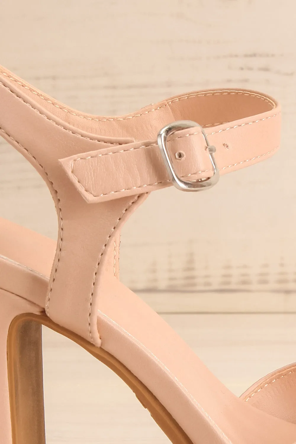 Mariguana Beige | Platform Heeled Sandals