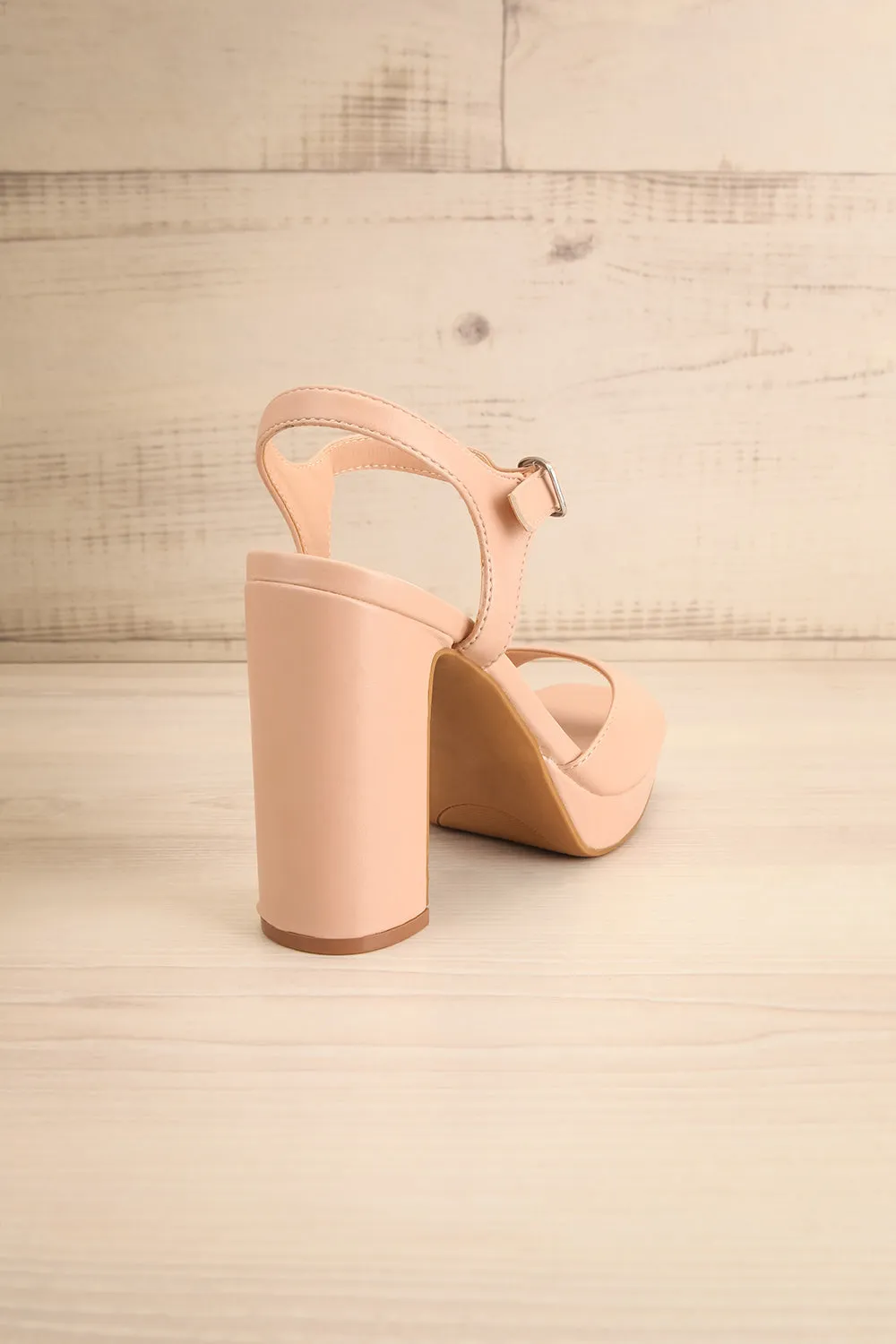 Mariguana Beige | Platform Heeled Sandals