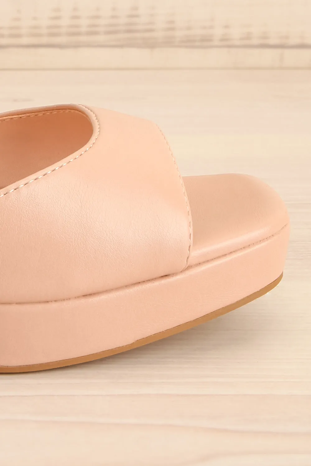 Mariguana Beige | Platform Heeled Sandals