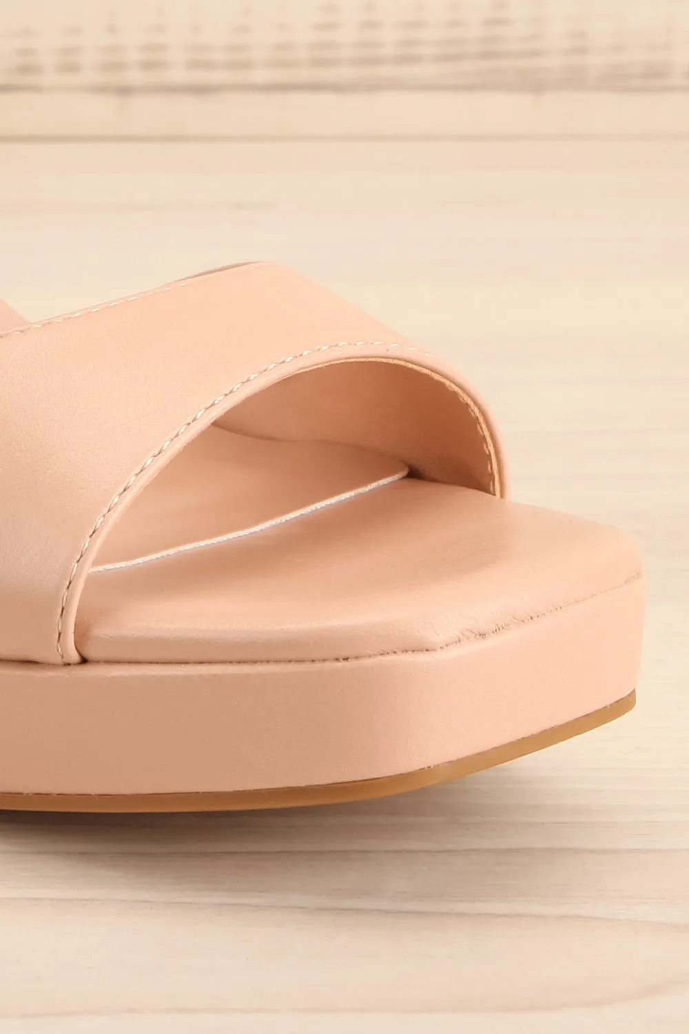 Mariguana Beige | Platform Heeled Sandals