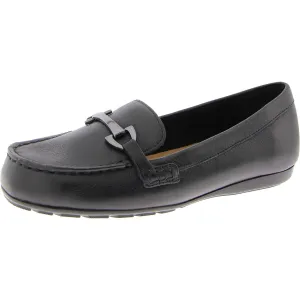 Marlie Womens Leather Slip-On Loafers
