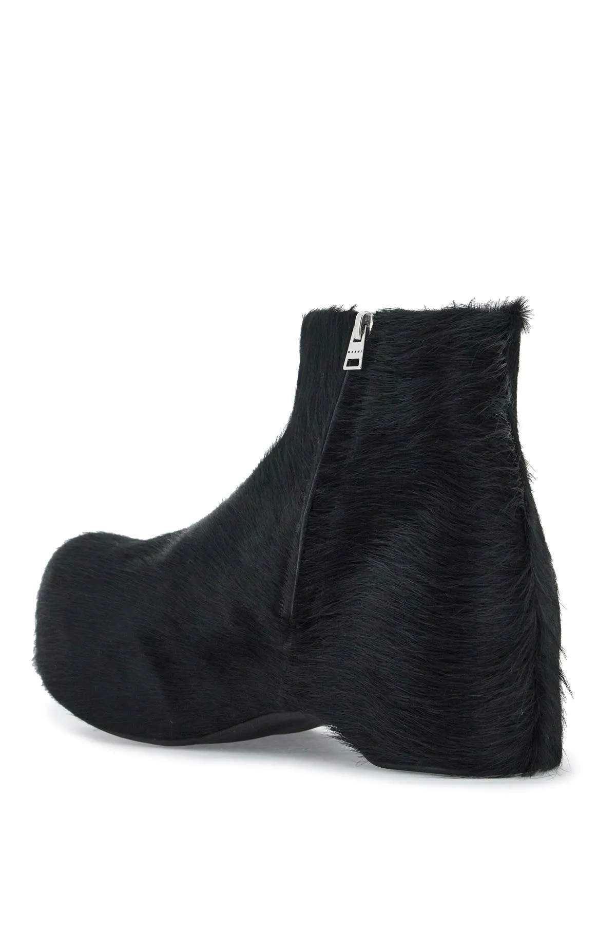 Marni Women's 'Long-Hai Chunky Ankle Boots