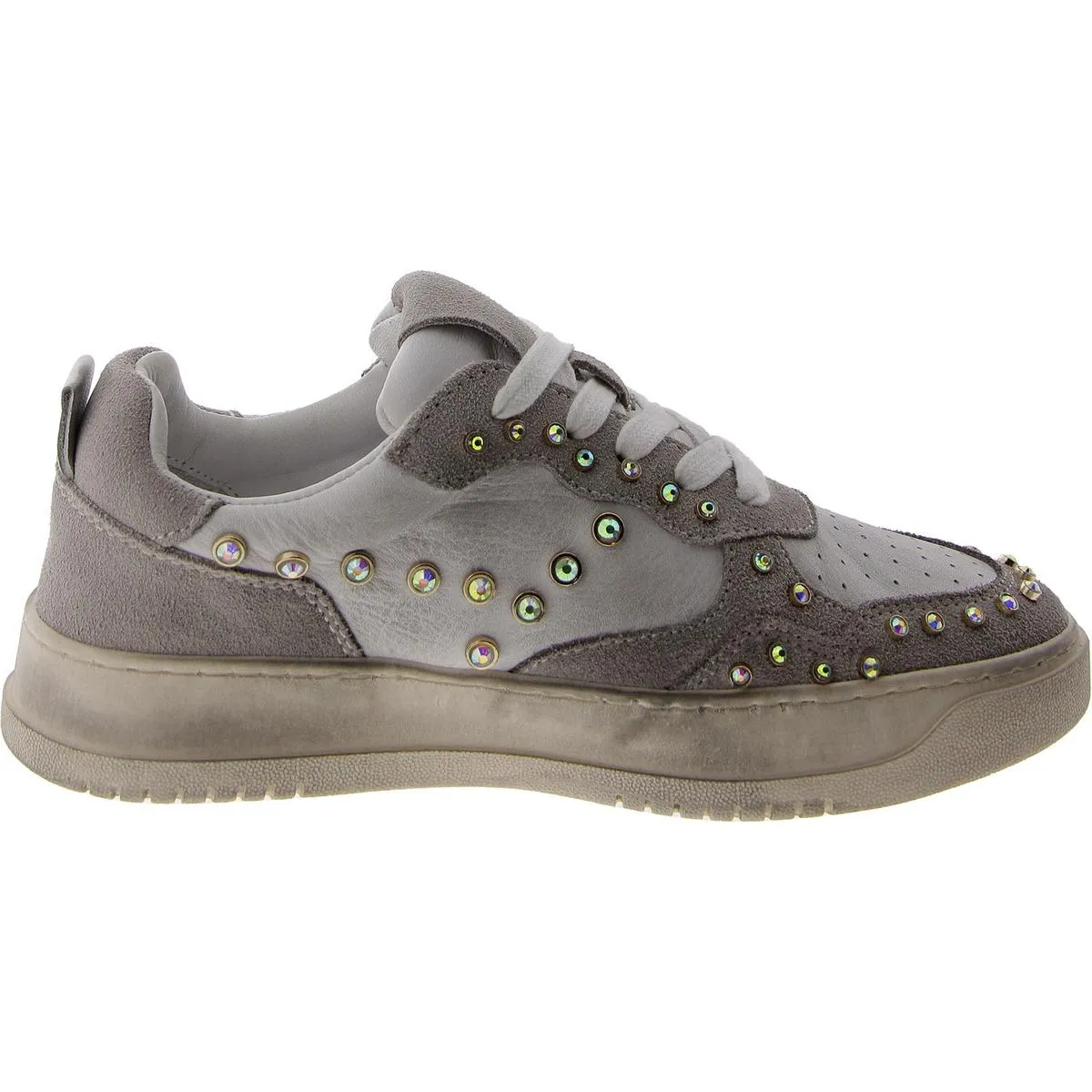 Medal Womens Mixed Media Embellished Casual And Fashion Sneakers