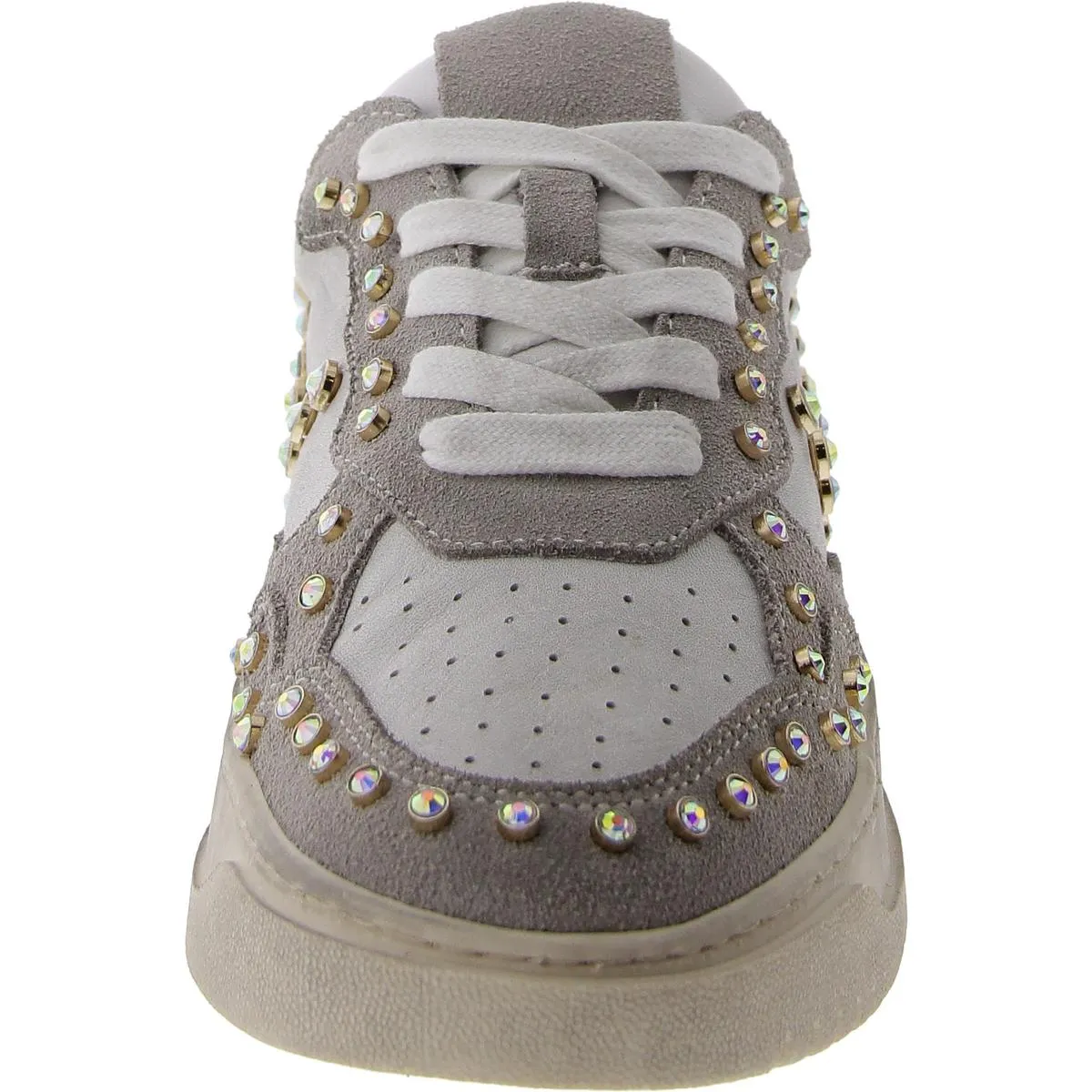 Medal Womens Mixed Media Embellished Casual And Fashion Sneakers