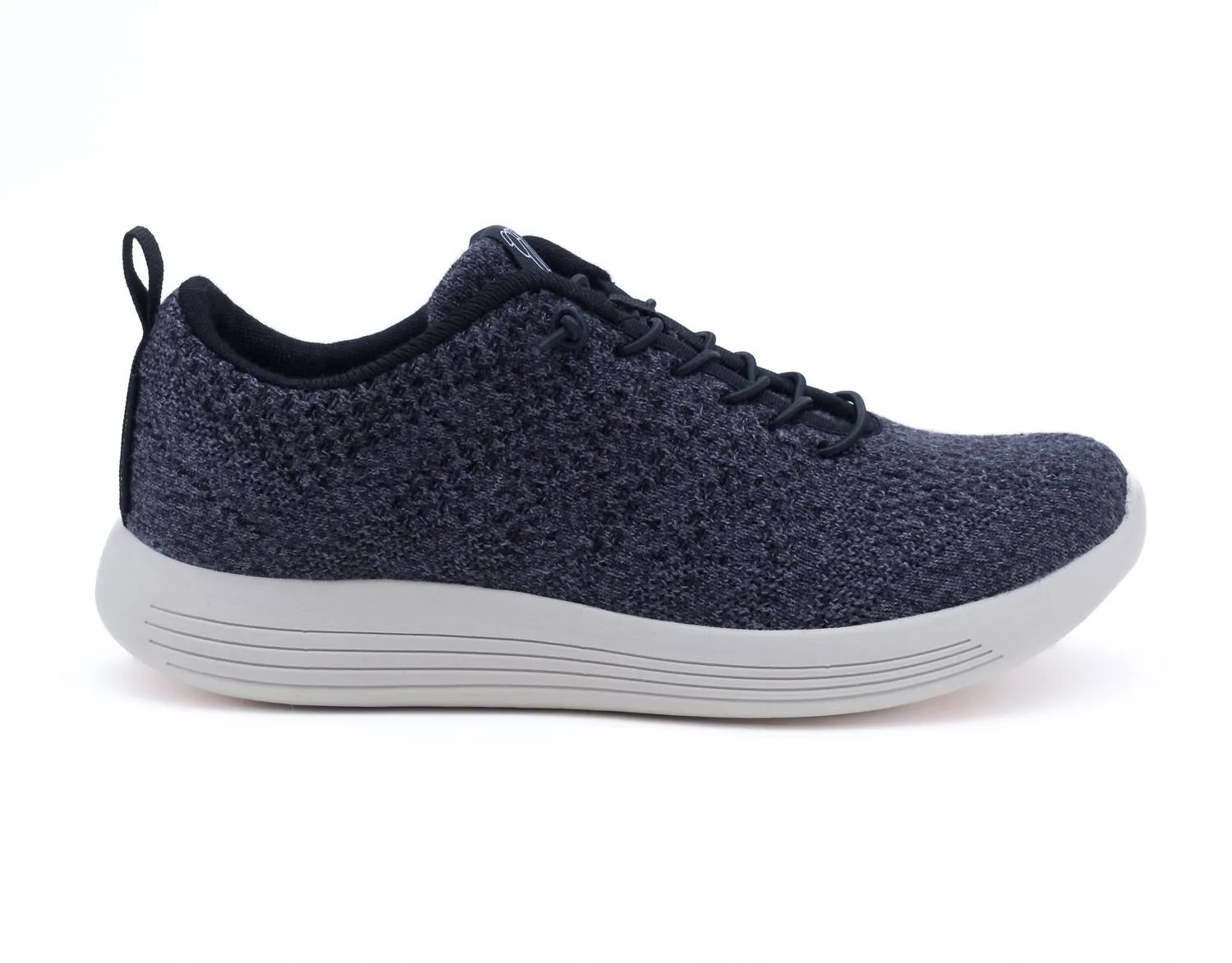 Men's Belmont Sneaker In Black Merino Wool