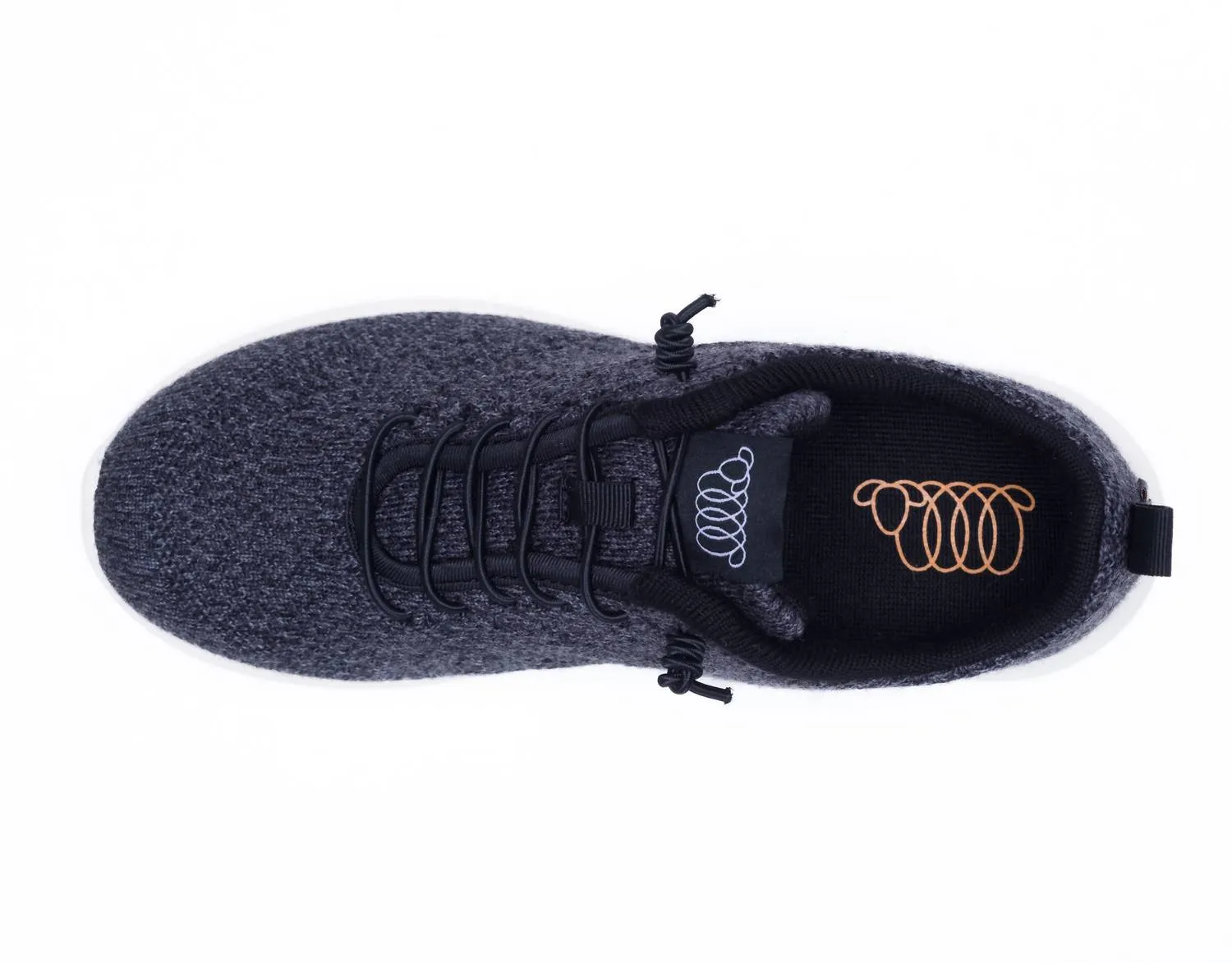 Men's Belmont Sneaker In Black Merino Wool