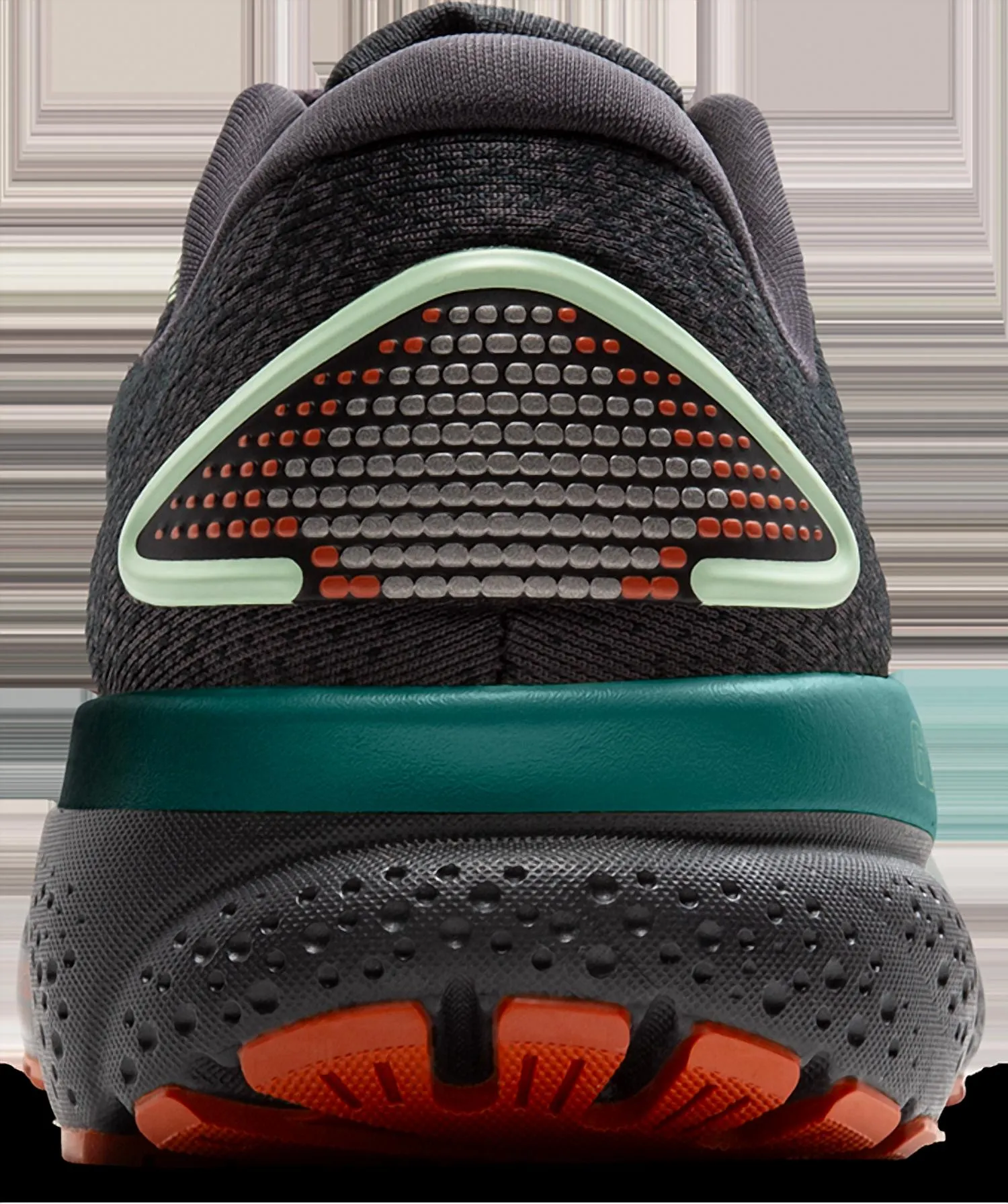 Men's Ghost 16 Running Sneakers In Blackened Pearl/june Bug/green