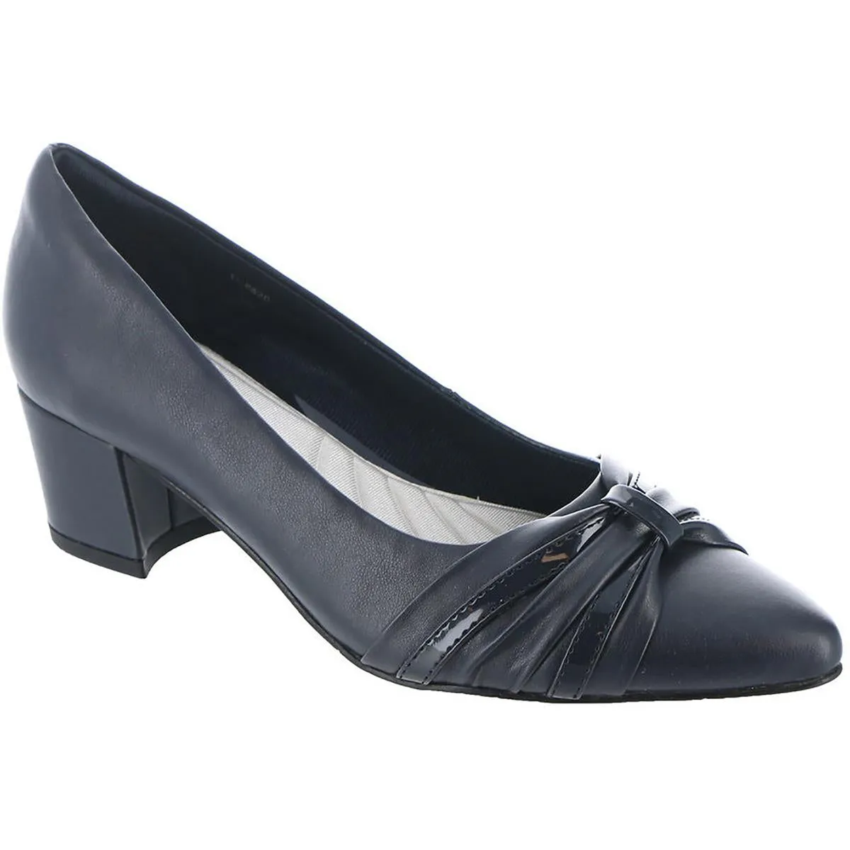 MIllie Womens Block Heel Pointed Toe Pumps