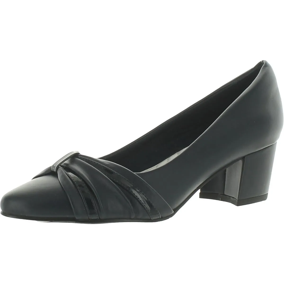 MIllie Womens Block Heel Pointed Toe Pumps