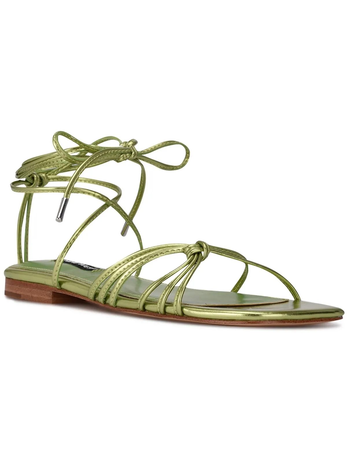 Minus 3 Womens Faux Leather Gladiator Sandals